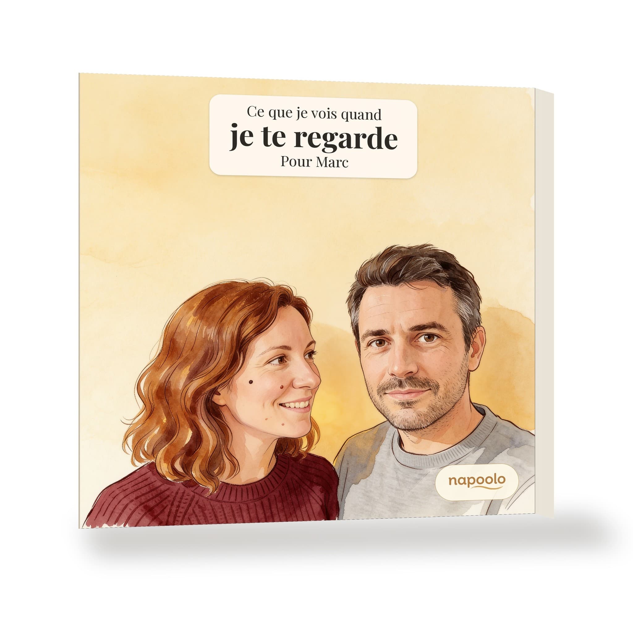 Couverture du livre personnalisé « Ce que je vois quand je te regarde »