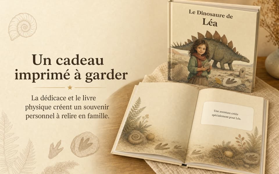 Le livre imprimé devient un cadeau personnalisé à garder