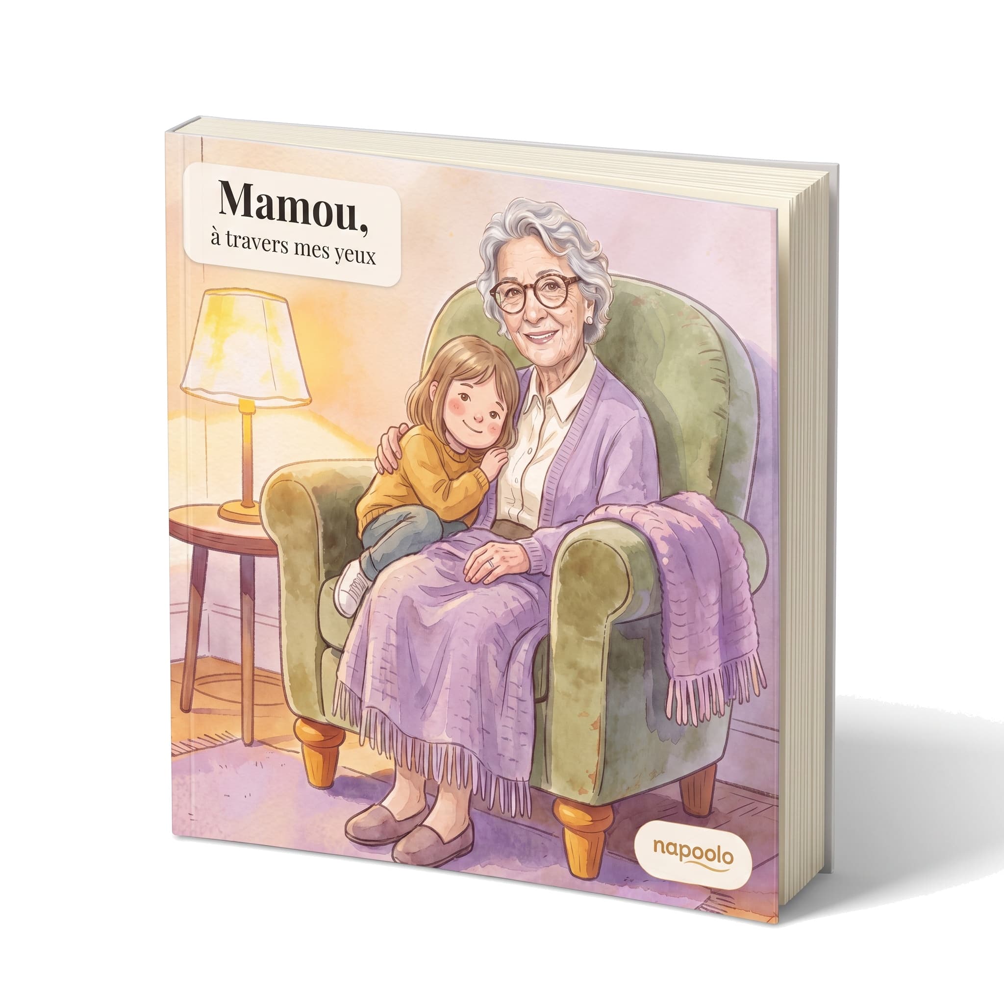 Couverture du livre personnalisé « Mamie, à travers mes yeux »