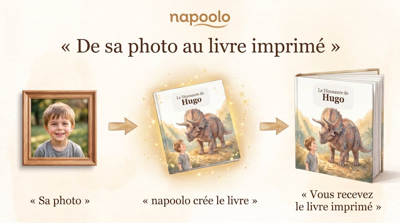 De sa photo à son aventure — Le Dinosaure de Hugo