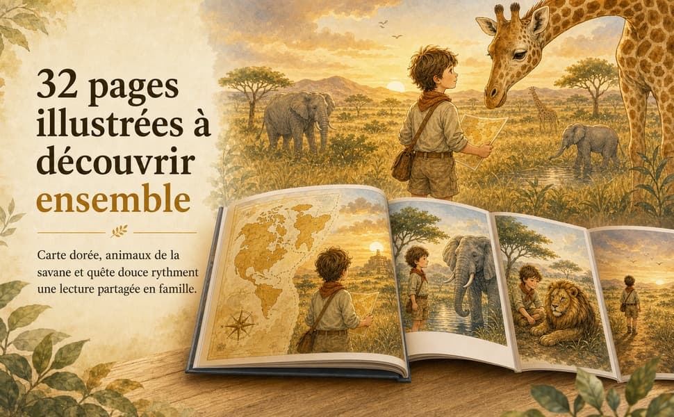 Un vrai livre illustré de 32 pages